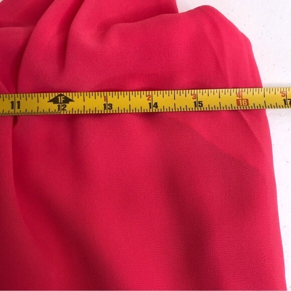 NWOT Naked Zebra Studded T Back Blingy Strappy Hi Low Deep V Coral Dress Medium - Picture 9 of 13